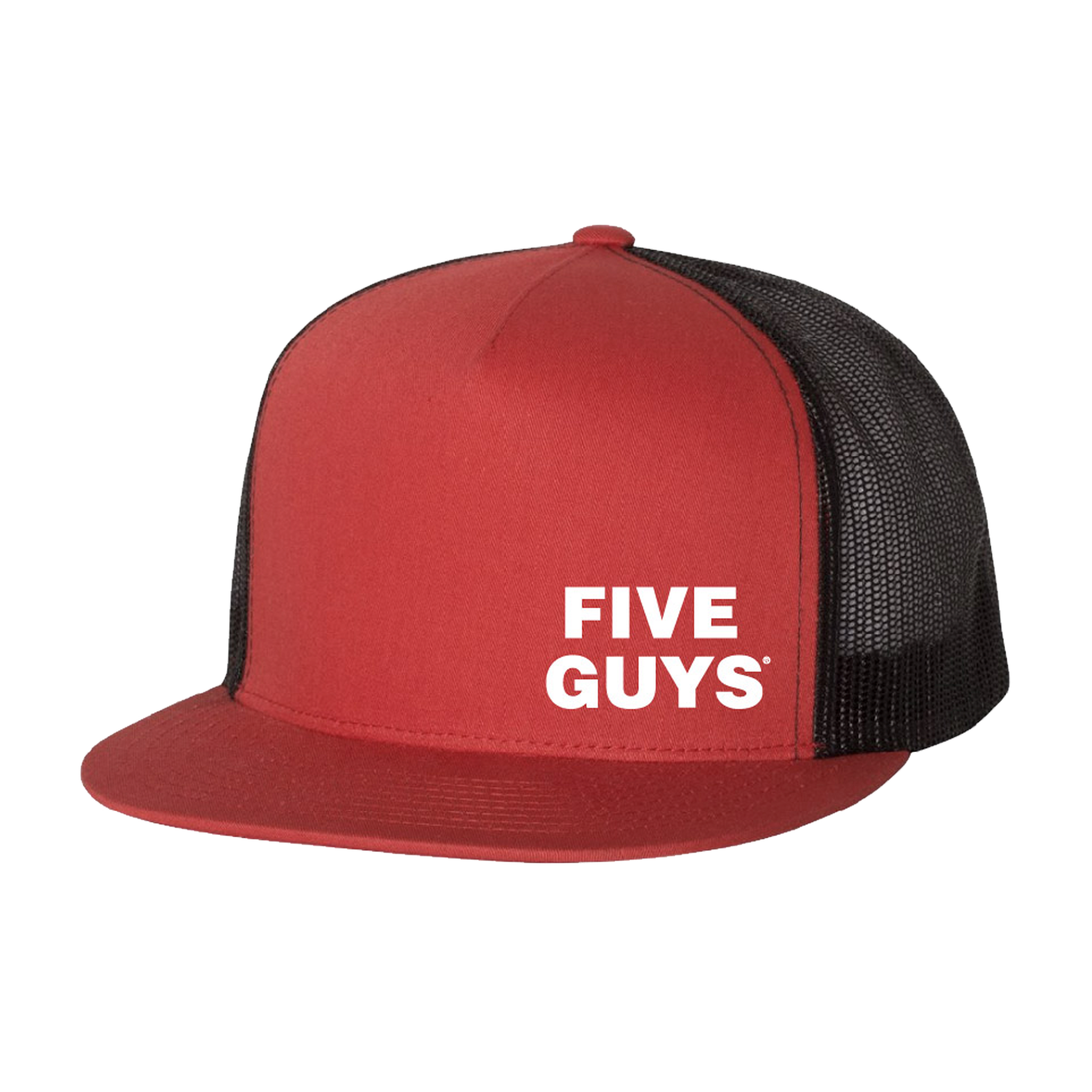 Yupoong flat bill trucker top hat